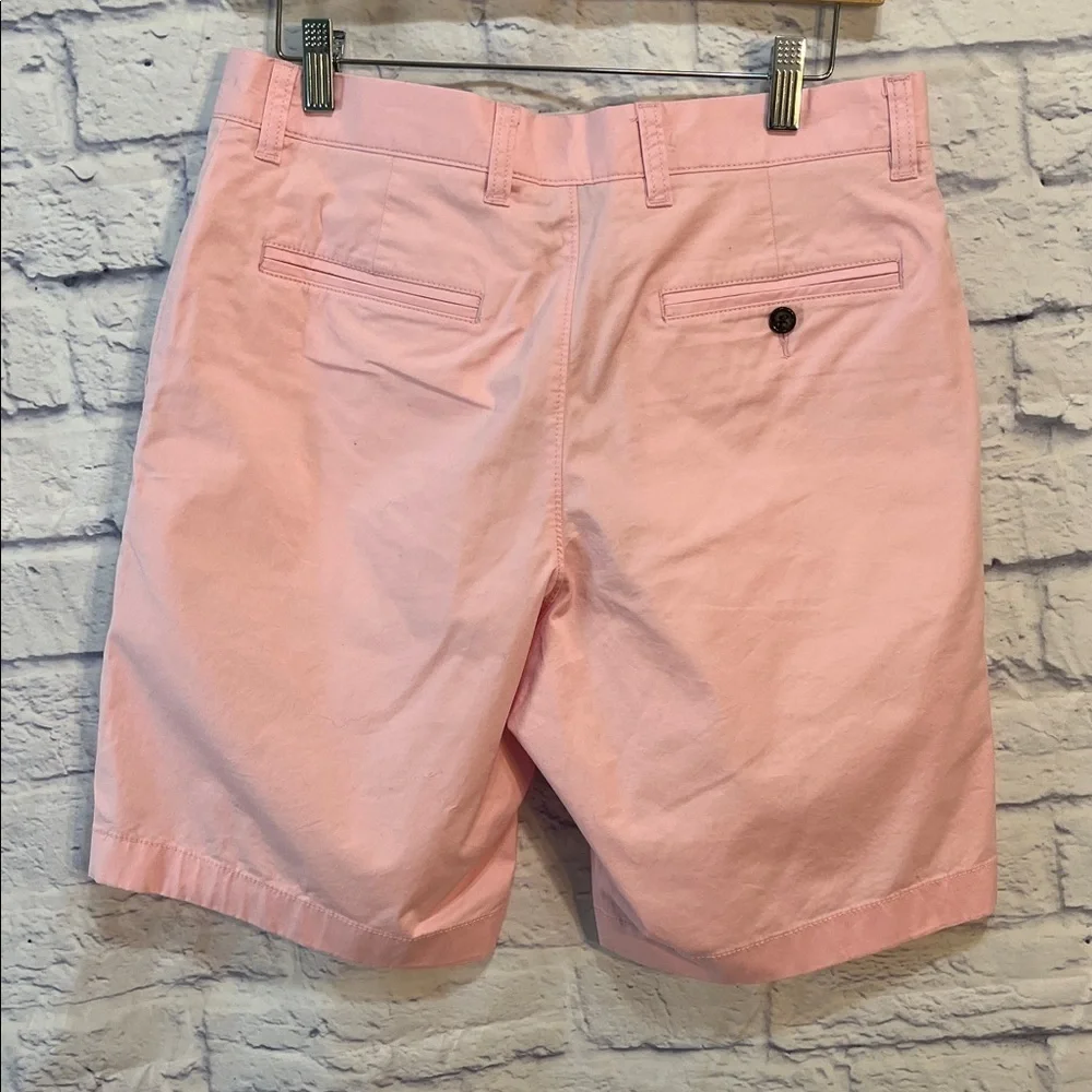 J. Crew Portsider Men’s Shorts Stretch Chino Bayside Pink Size 30 Inseam 9”